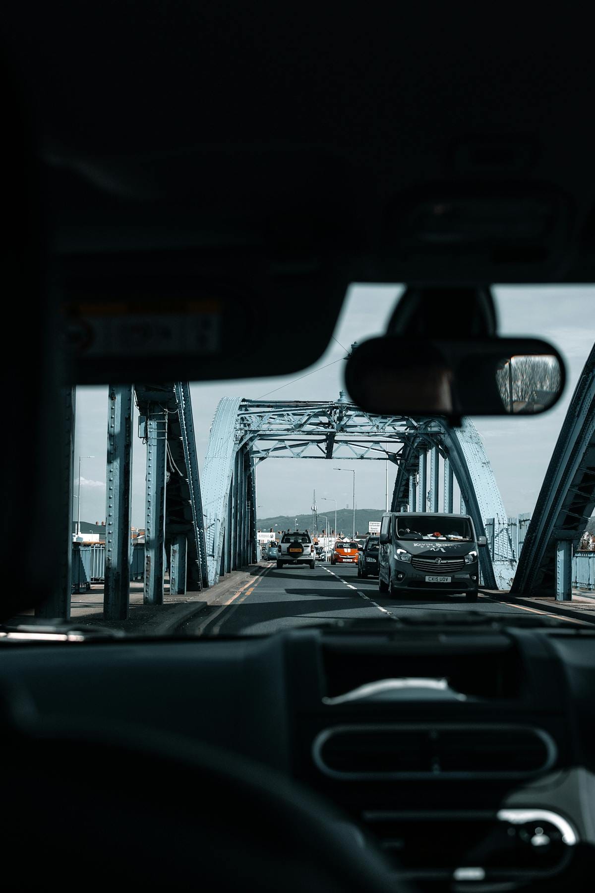 UK countryside road with car — driving England Americans
