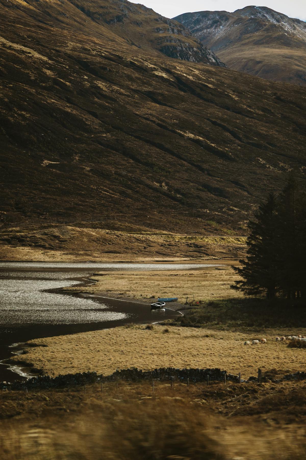 Scenic Highland road in Scotland — Scotland road trip