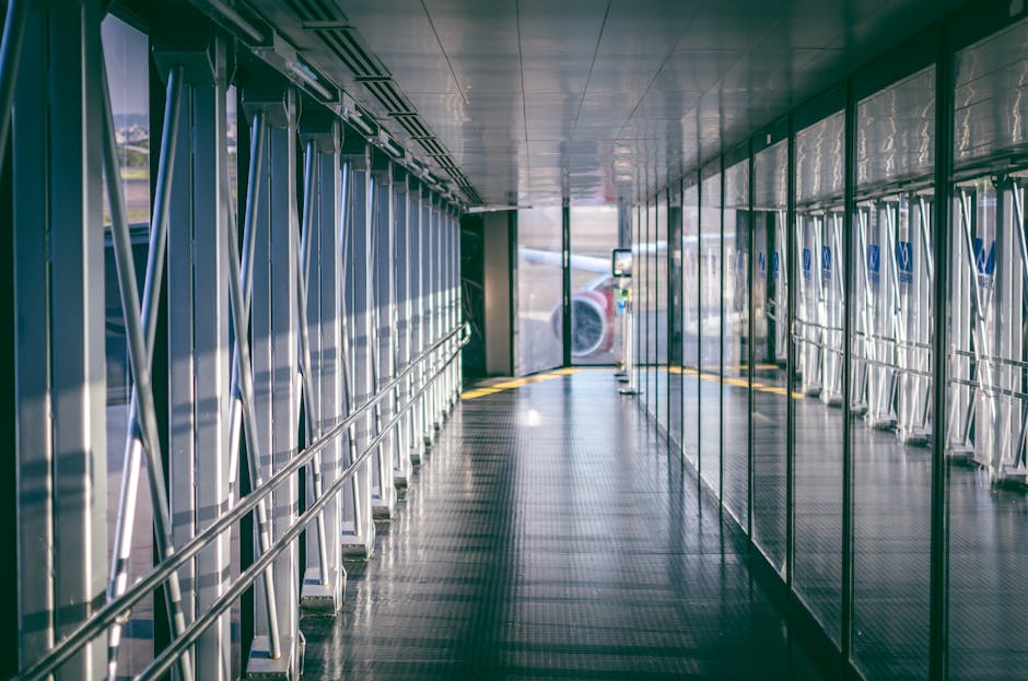 UK airside transit corridor Heathrow