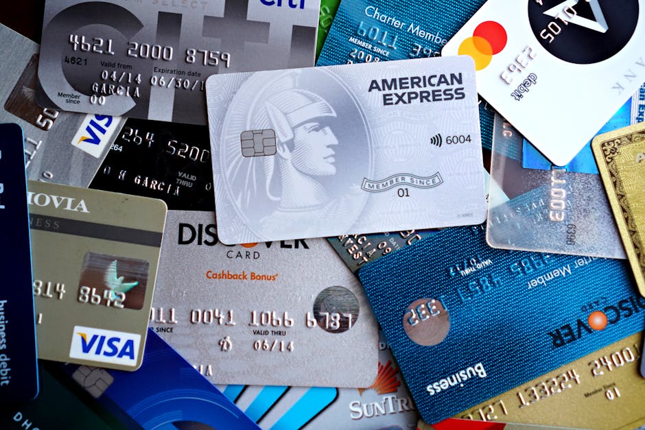 Credit and debit cards stacked - UK ETA chargeback dispute concept
