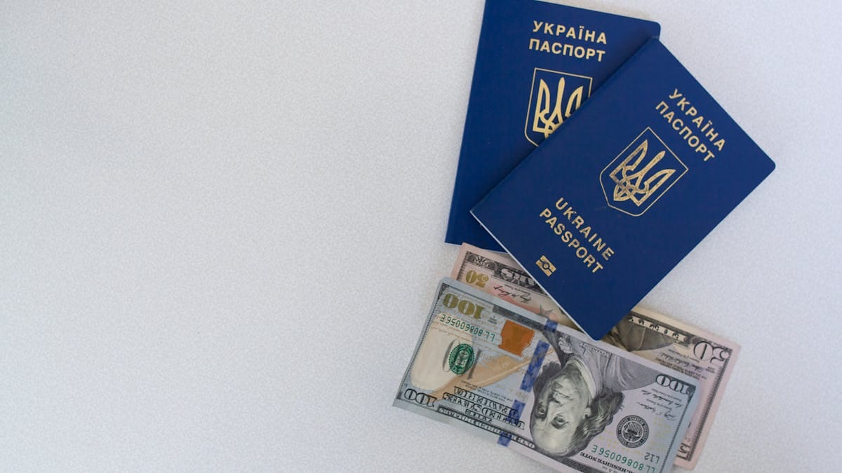 Family preparing UK travel documents