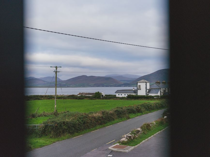 Quiet cross-border country road between Ireland and Northern Ireland with no checkpoint